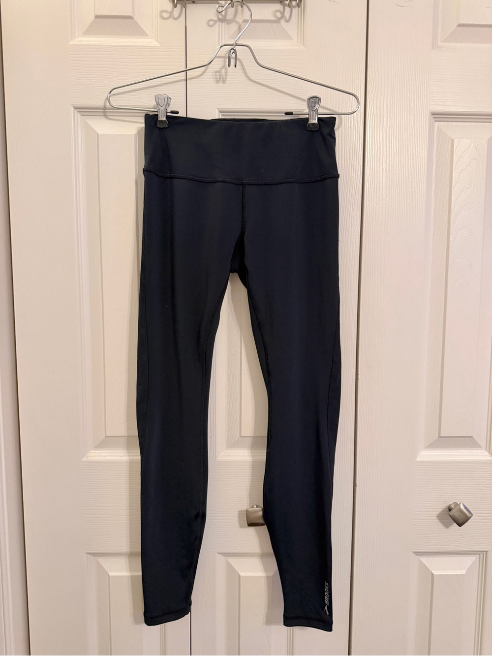 Brooks Black High-Waist Rise Performance Athletic Leggings